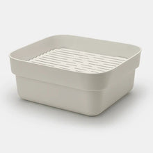 Load image into Gallery viewer, Brabantia Washing Up Bowl with Drying Tray Light Grey