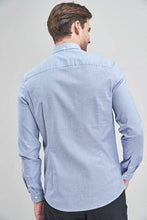 Load image into Gallery viewer, LONG SLEEVE STRETCH OXFORD SHIRT BLUE - Allsport