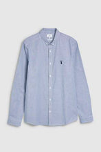 Load image into Gallery viewer, LONG SLEEVE STRETCH OXFORD SHIRT BLUE - Allsport