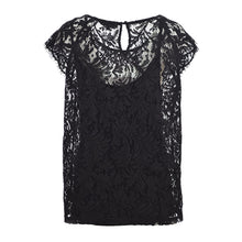 Load image into Gallery viewer, ED N LACE TEE BLACK SLEEVELESS - Allsport