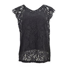 Load image into Gallery viewer, ED N LACE TEE BLACK SLEEVELESS - Allsport