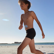 Load image into Gallery viewer, Black Shorter Length Stretch Swim Shorts (3-11yrs)