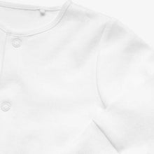 Load image into Gallery viewer, White 5 Pack Essentials Sleepsuits (0-9mths) - Allsport