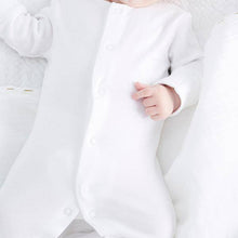 Load image into Gallery viewer, White 5 Pack Essentials Sleepsuits (0-9mths) - Allsport