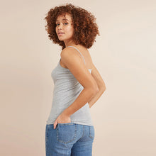 Load image into Gallery viewer, Grey Marl Thin Strap Vest
