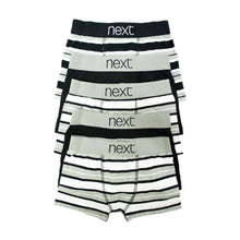 Load image into Gallery viewer, 5 Pack Mono Stripes Trunk (3 to 12 yrs) - Allsport
