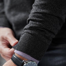 Load image into Gallery viewer, Charcoal Grey V-Neck Cotton Rich Jumper - Allsport