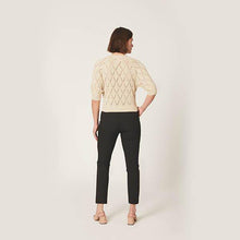 Load image into Gallery viewer, Black Elastic Back Tapered Trousers - Allsport