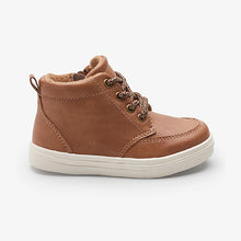 Load image into Gallery viewer, Tan Brown Warm Lined Chukka Boots (Older Boys)