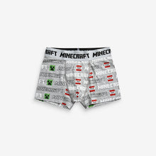 Load image into Gallery viewer, Black/Grey Minecraft 3 Pack Trunks (3-12yrs) - Allsport