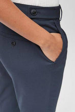 Load image into Gallery viewer, Navy Tapered Fit Tailored Trousers - Allsport
