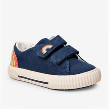 Load image into Gallery viewer, Navy Rainbow Trainers (Younger Girls) - Allsport