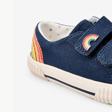 Load image into Gallery viewer, Navy Rainbow Trainers (Younger Girls) - Allsport