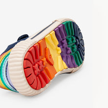 Load image into Gallery viewer, Navy Rainbow Trainers (Younger Girls) - Allsport