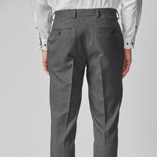 Load image into Gallery viewer, Grey Tailored Fit Puppytooth Suit: Trousers - Allsport