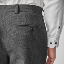 Load image into Gallery viewer, Grey Tailored Fit Puppytooth Suit: Trousers - Allsport