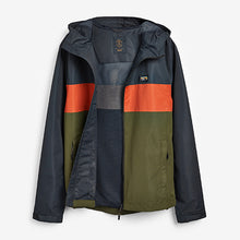 Load image into Gallery viewer, Navy/Khaki Green Mr Blue Sky Zip Through Jacket