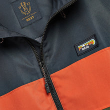 Load image into Gallery viewer, Navy/Khaki Green Mr Blue Sky Zip Through Jacket