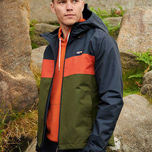 Load image into Gallery viewer, Navy/Khaki Green Mr Blue Sky Zip Through Jacket