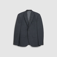 Load image into Gallery viewer, Navy Skinny Fit Puppytooth Jacket - Allsport