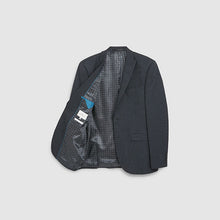 Load image into Gallery viewer, Navy Skinny Fit Puppytooth Jacket - Allsport