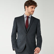 Load image into Gallery viewer, Navy Blue Skinny Fit Puppytooth Suit: Jacket - Allsport