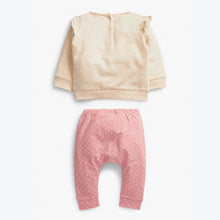 Load image into Gallery viewer, Pink Bunny 3 Piece Baby Sweater, Leggings & Headband Set (0mths-18mths) - Allsport