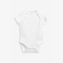 Load image into Gallery viewer, 5 Pack Plain Short Sleeve Bodysuits (0mths-18mths) - Allsport