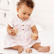 Load image into Gallery viewer, White Geo Jersey Dress (0mths-12mths) - Allsport