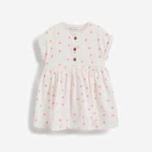 Load image into Gallery viewer, White Geo Jersey Dress (0mths-12mths) - Allsport