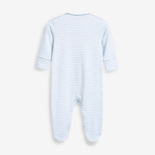 Load image into Gallery viewer, 4 Pack Blue Sleepsuits (UP TO 1MTH) - Allsport