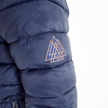 Load image into Gallery viewer, Navy Shower Resistant Puffer Jacket (3-12yrs) - Allsport