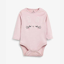 Load image into Gallery viewer, Monochrome 3 Pack Bunny Long Sleeve Bodysuits (0mths-18mths) - Allsport