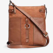 Load image into Gallery viewer, Tan Leather Messenger Bag - Allsport