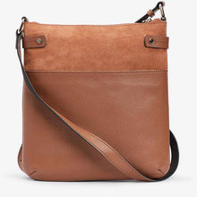 Load image into Gallery viewer, Tan Leather Messenger Bag - Allsport