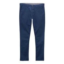 Load image into Gallery viewer, Dark Blue Slim Fit Stretch Chinos Trousers