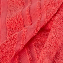 Load image into Gallery viewer, Drap de douche coton Lola II Corail (70x130) - Allsport