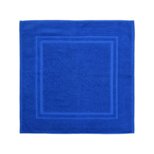 Load image into Gallery viewer, Tapis de bain coton Lola II Cobalt (60x60)