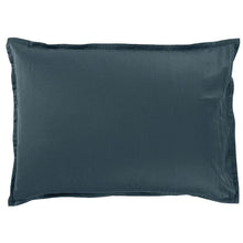 Load image into Gallery viewer, Taie d'oreiller rectangulaire satin de coton Cubes II vert cèdre (50x70) - Allsport