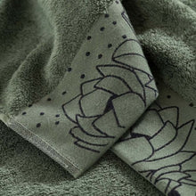 Load image into Gallery viewer, Drap de Douche coton et viscose de bambou Hokkaido feuille (70x130) - Allsport