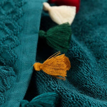 Load image into Gallery viewer, Drap de Douche  coton Bukhara bleu prusse (70x130) - Allsport