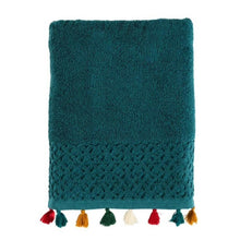 Load image into Gallery viewer, Drap de bain coton Bukhara bleu prusse (90x150) - Allsport