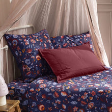 Load image into Gallery viewer, Housse de couette réversible pur coton biologique Anouchka fleurs (140x200) - Allsport