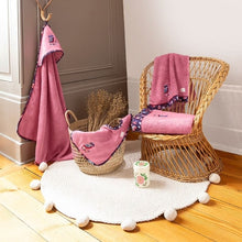 Load image into Gallery viewer, Serviette de toilette coton biologique Anouchka azalée (50x90) - Allsport
