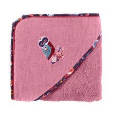 Load image into Gallery viewer, Burnous coton biologique Anouchka azalée (80x80) - Allsport