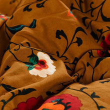 Load image into Gallery viewer, Housse de couette réversible coton et lin Bukhara curcuma (260x240) - Allsport