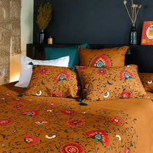 Load image into Gallery viewer, Housse de couette réversible coton et lin Bukhara curcuma (260x240) - Allsport