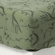 Load image into Gallery viewer, Drap housse pur coton biologique Dinotopi (140x190) - Allsport