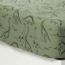 Load image into Gallery viewer, Drap housse pur coton biologique Dinotopi (140x190) - Allsport