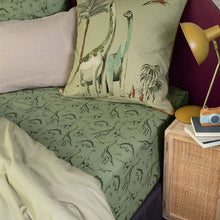 Load image into Gallery viewer, Drap housse pur coton biologique Dinotopi (140x190) - Allsport